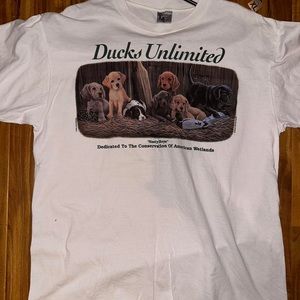Vtg 1994 Ducks Unlimited Dog Tee